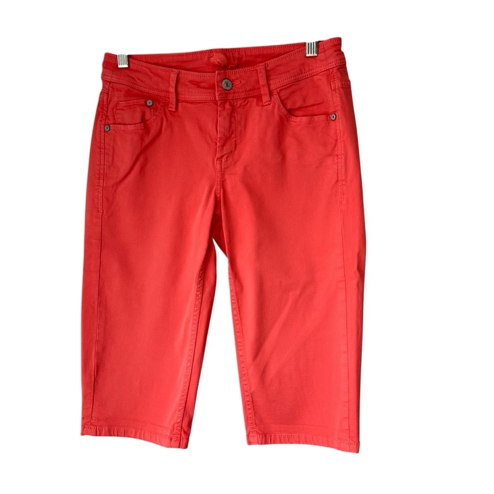 Tommy Bahama Denim Coral Clam Digger Shorts Pants, Size 4